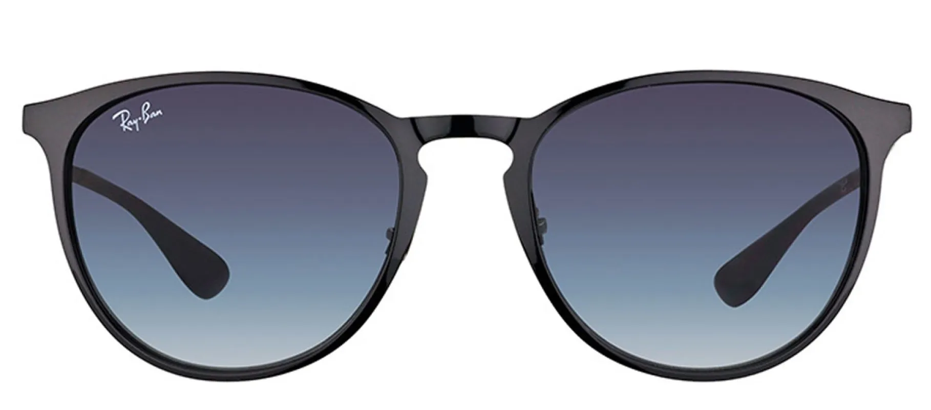 Ray-Ban RB 3539 002/8G Round Metal Black Sunglasses with Grey Gradient Lens sold by Gaffos