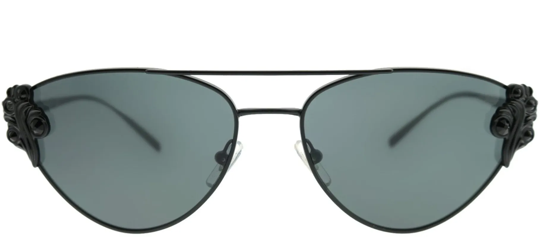 Versace VE 2195B 100987 Cat-Eye Metal Black Sunglasses with Grey Lens sold by Gaffos