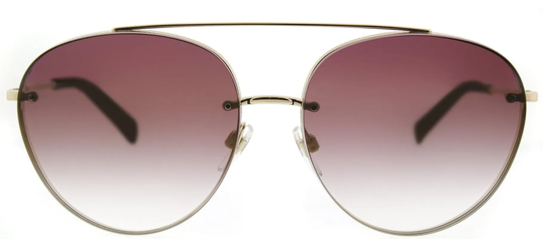 Valentino VA 2009 3003E7 Aviator Metal Gold Sunglasses with Gradient Pink Mirror Lens sold by Gaffos