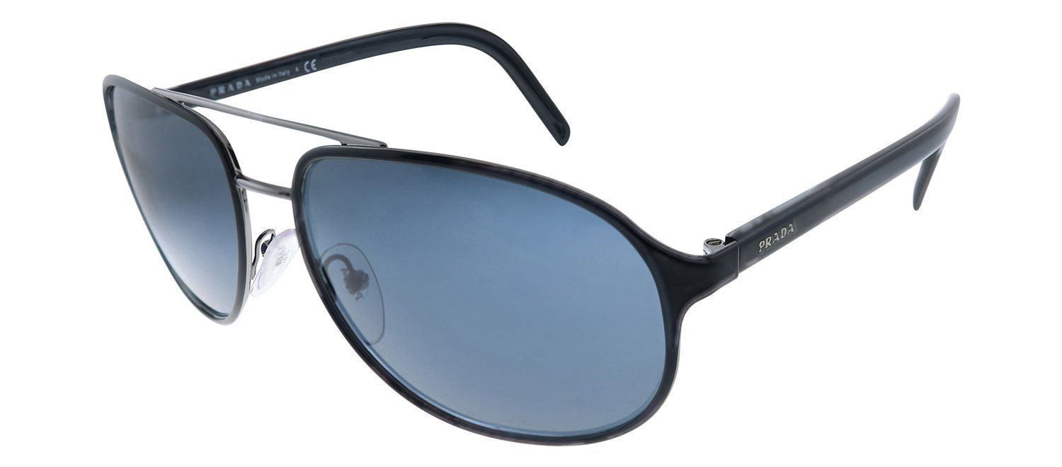 Prada PR 53XS YDC0A9 Pillow Metal Black Sunglasses with Grey Lens sold by Gaffos product image thumbnail 2