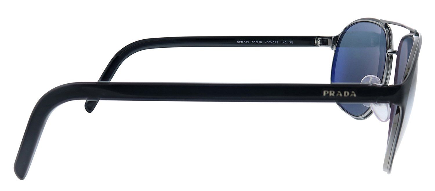 Prada PR 53XS YDC0A9 Pillow Metal Black Sunglasses with Grey Lens sold by Gaffos product image thumbnail 3