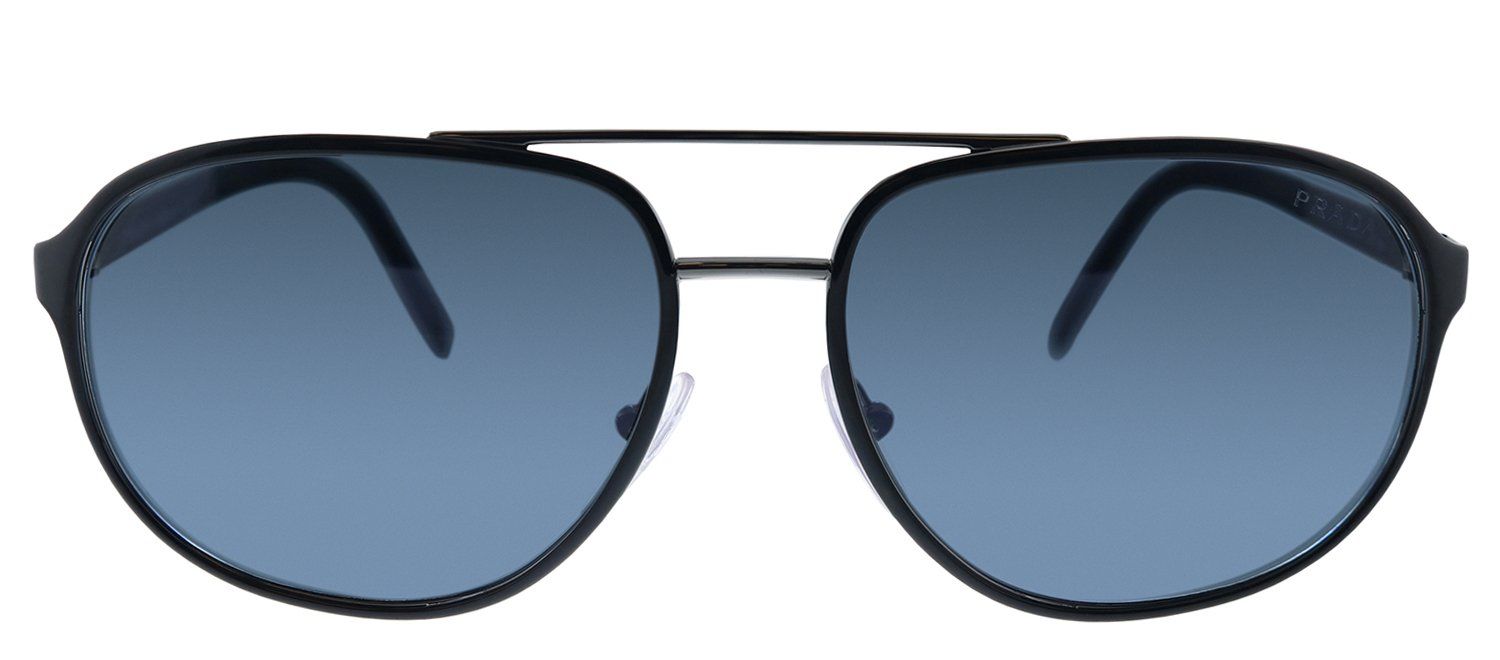 Prada PR 53XS YDC0A9 Pillow Metal Black Sunglasses with Grey Lens sold by Gaffos