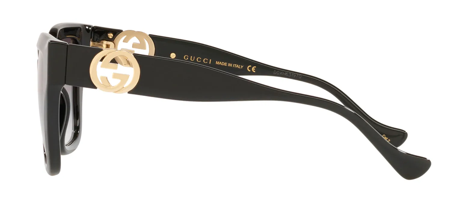 Gucci GG 1023S 008 Cat-Eye Plastic Black Sunglasses with Grey Gradient Lens sold by Gaffos product image thumbnail 3