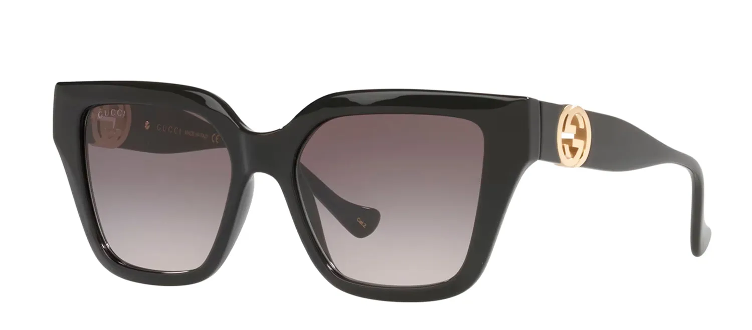 Gucci GG 1023S 008 Cat-Eye Plastic Black Sunglasses with Grey Gradient Lens sold by Gaffos product image thumbnail 2