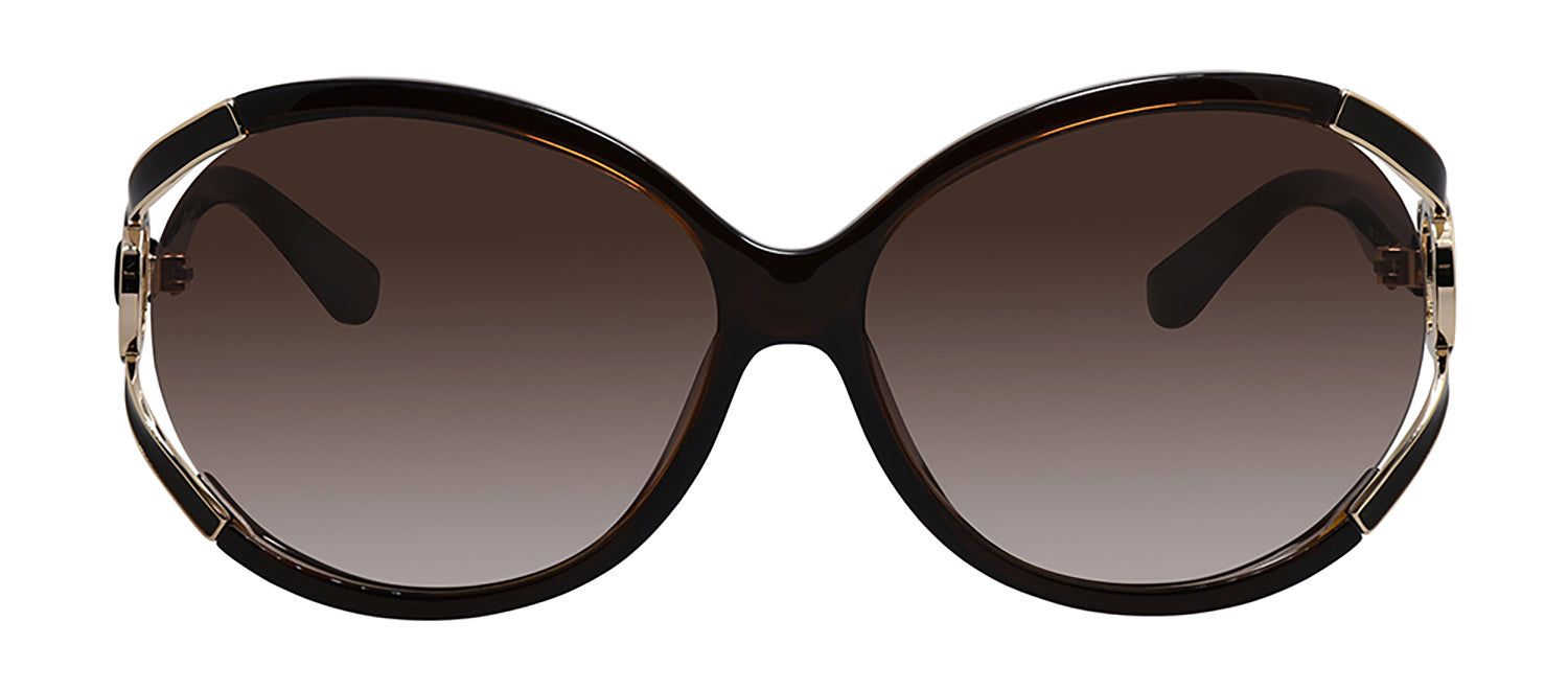 Salvatore Ferragamo SF 600S 220 Butterfly Plastic Brown Sunglasses with Brown Gradient Lens sold by Gaffos