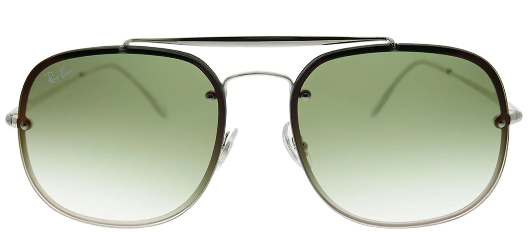 Ray-Ban RB 3583N 003/W0 Aviator Metal Silver Sunglasses with Green Gradient Mirror Lens sold by Gaffos