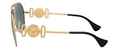 Versace VE 2249 100281 Aviator Metal Gold Sunglasses with Grey Polarized Lens sold by Gaffos