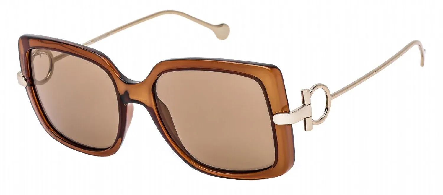 Salvatore Ferragamo SF 913S 210 Square Plastic Brown Sunglasses with Brown Lens sold by Gaffos product image thumbnail 2