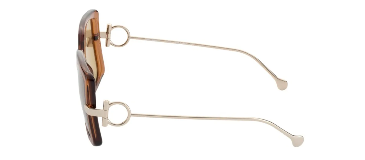 Salvatore Ferragamo SF 913S 210 Square Plastic Brown Sunglasses with Brown Lens sold by Gaffos product image thumbnail 3