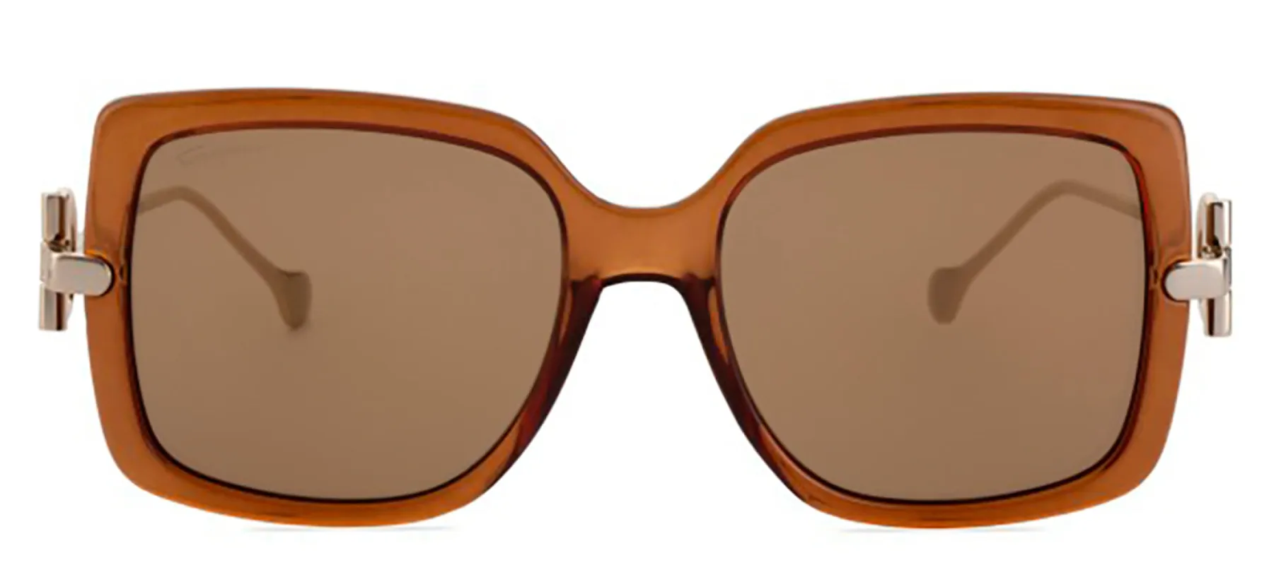 Salvatore Ferragamo SF 913S 210 Square Plastic Brown Sunglasses with Brown Lens sold by Gaffos