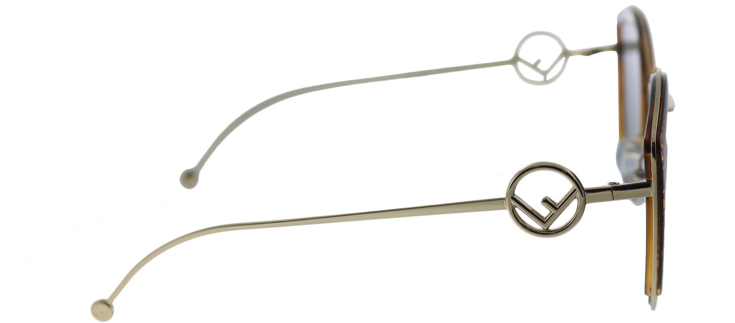 Fendi FF 0290 J5G Cat-Eye Metal Gold Sunglasses with Blue Lens sold by Gaffos product image thumbnail 3