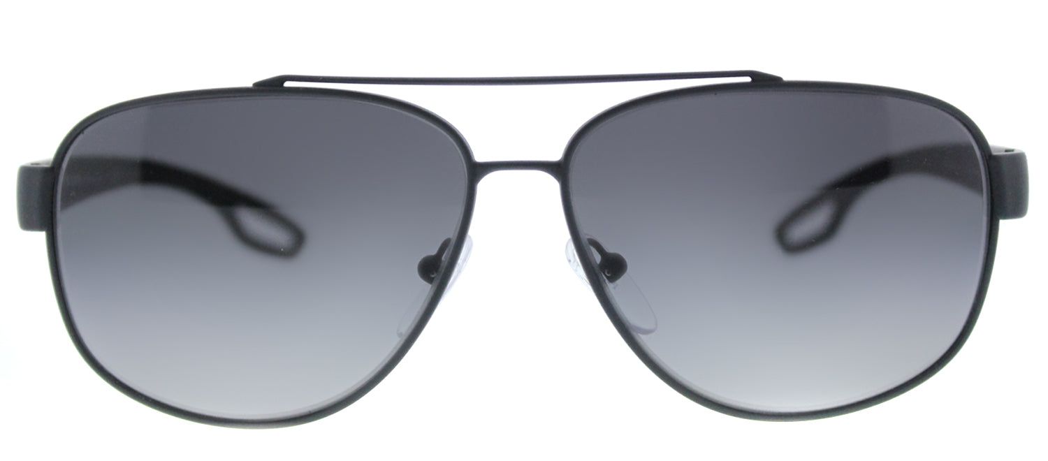 Prada Linea Rossa PS 58QS TFZ5W1 Aviator Metal Grey Sunglasses with Grey Gradient Polarized Lens sold by Gaffos