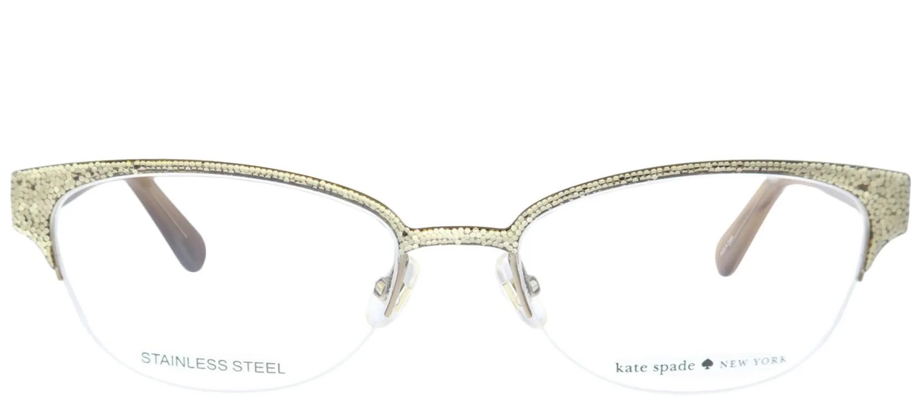 Kate Spade KS Shayla W48 Cat-Eye Metal Brown Eyeglasses with Demo Lens sold by Gaffos