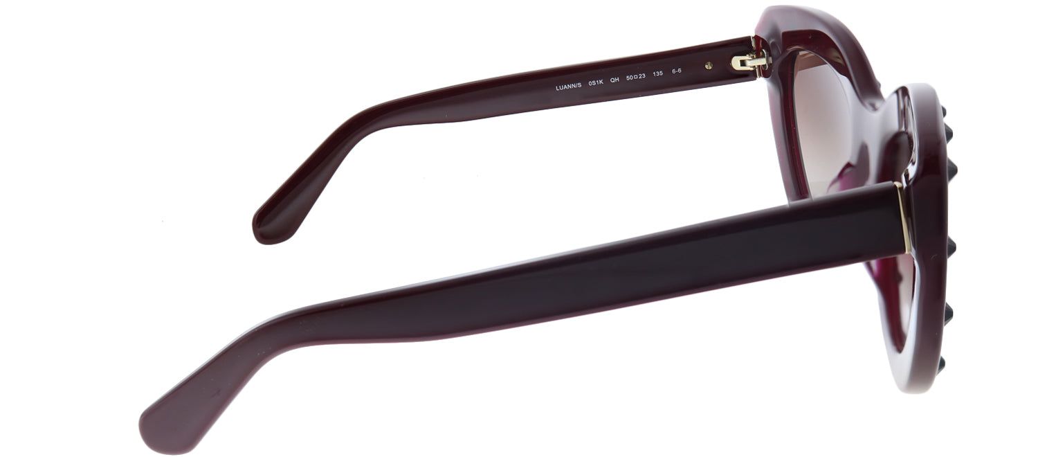 Kate Spade KS Luann/S S1K Cat-eye Plastic Burgundy/ Red Sunglasses with Gold Mirror Gradient Lens sold by Gaffos product image thumbnail 3