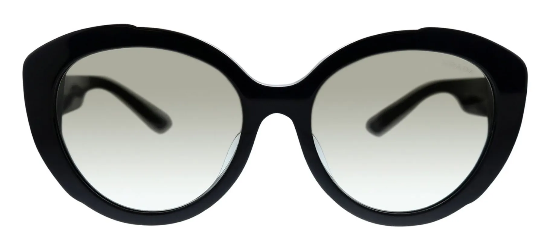 Prada PR 01YSF 1AB0A7 Oval Plastic Black Sunglasses with Grey Gradient Lens sold by Gaffos