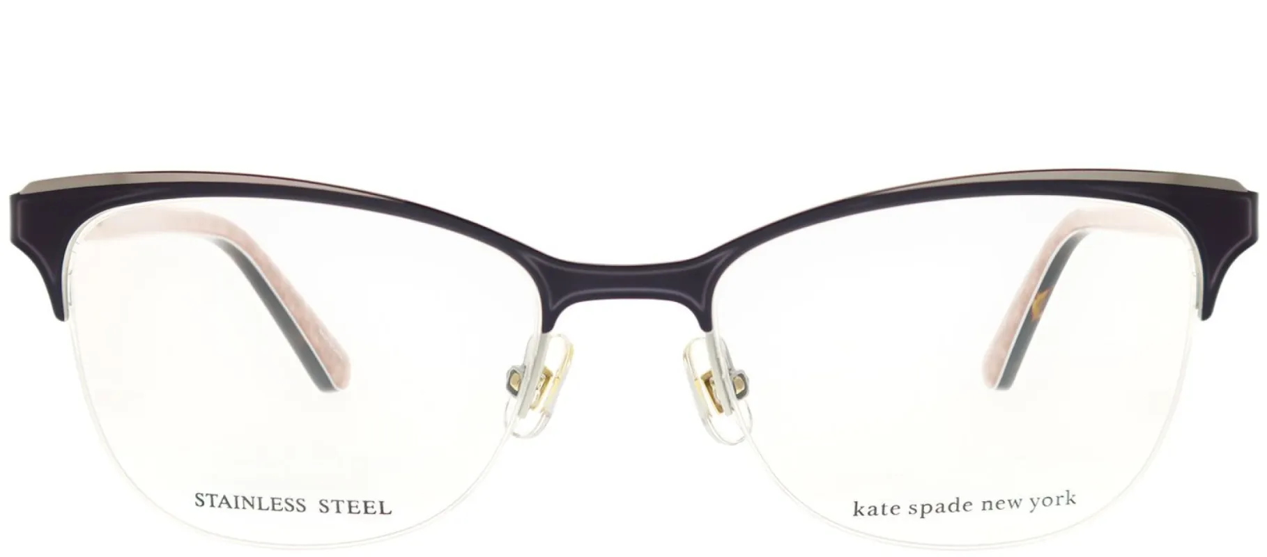 Kate Spade KS Brieana B3V Semi-Rimless Metal Purple Eyeglasses with Demo Lens sold by Gaffos