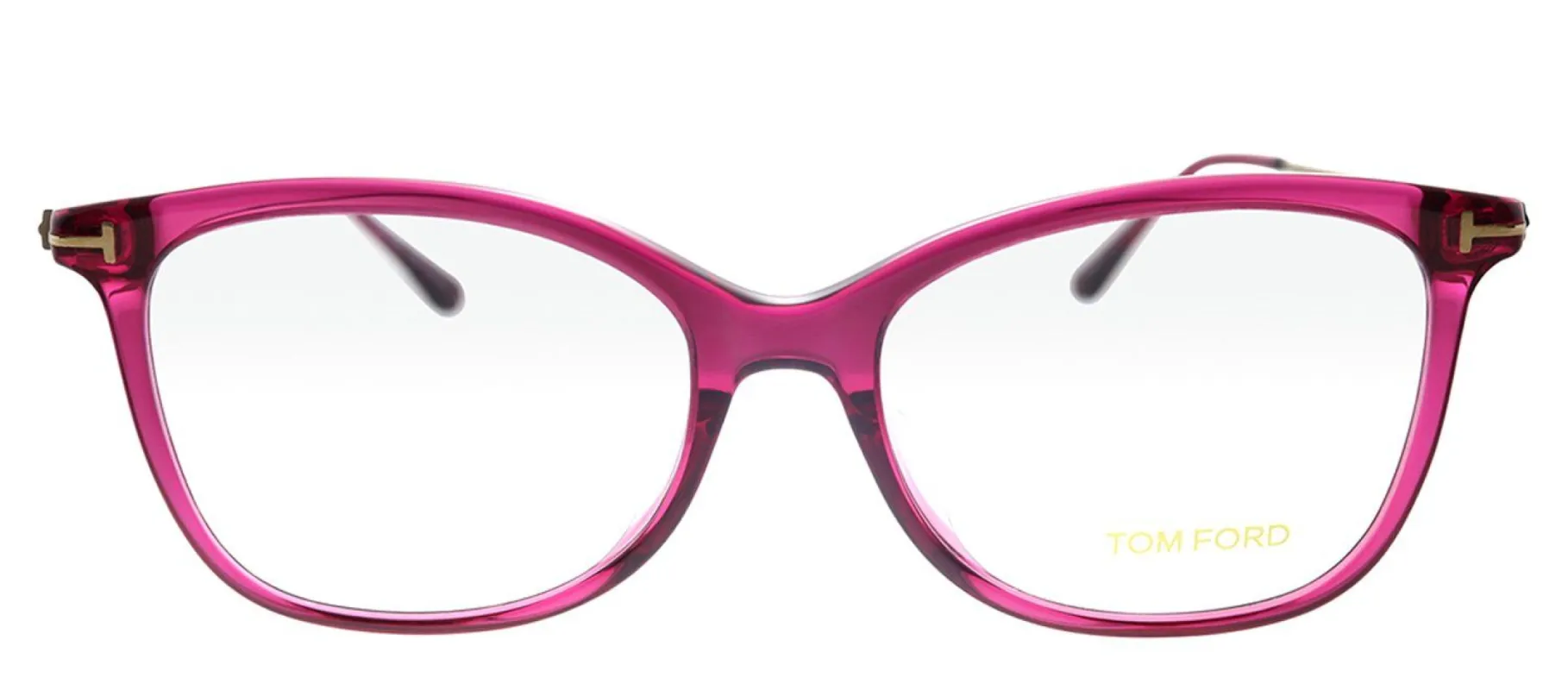 Tom Ford TF 5510F 081 Geometric Plastic Purple Eyeglasses with Demo Lens sold by Gaffos
