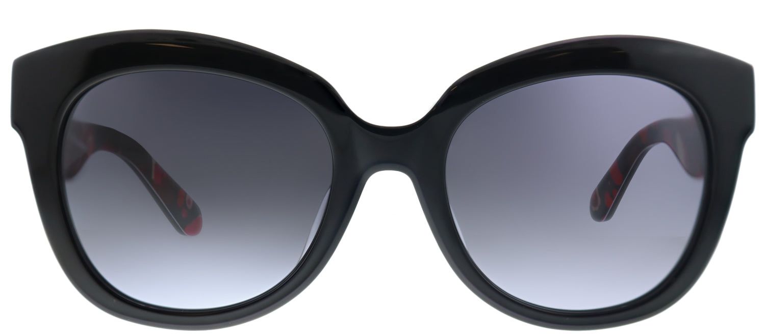 Kate Spade KS Amberly/F/S OCH Cat-Eye Plastic Black Sunglasses with Grey Gradient Lens sold by Gaffos
