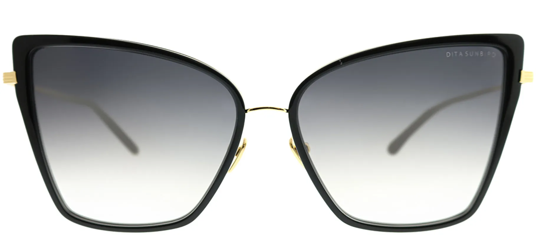 Dita Sunbird DT 21013-A-BLK-GLD Cat-Eye Metal Black Sunglasses with Dark Grey Gradient AR Lens sold by Gaffos