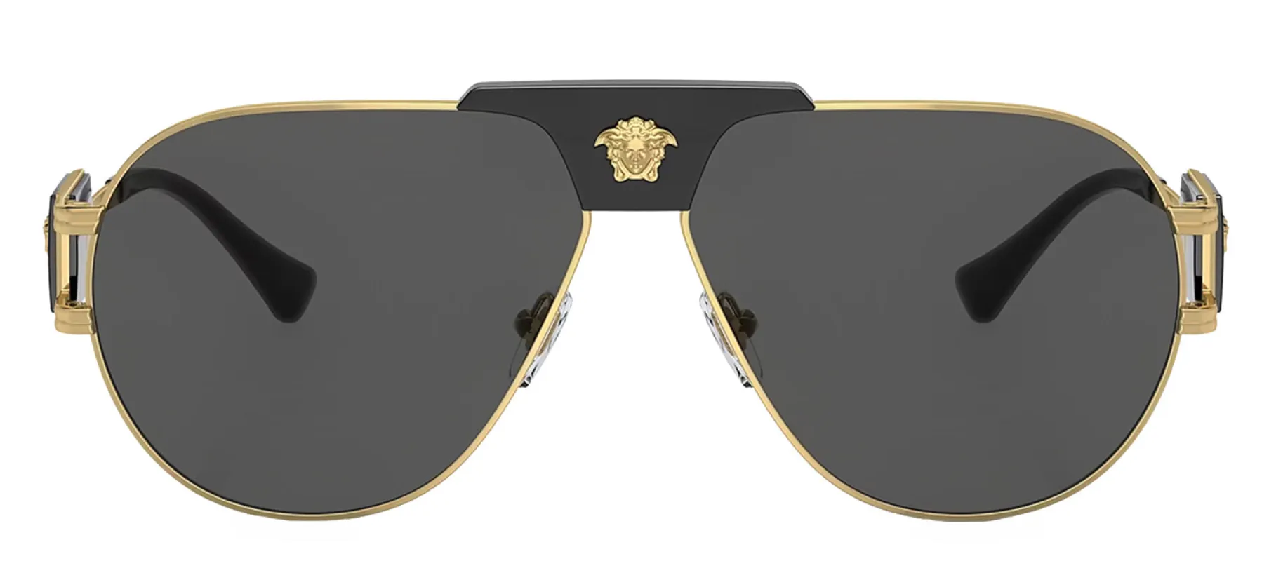 Versace VE 2252 100287 Aviator Metal Gold Sunglasses with Grey Lens sold by Gaffos