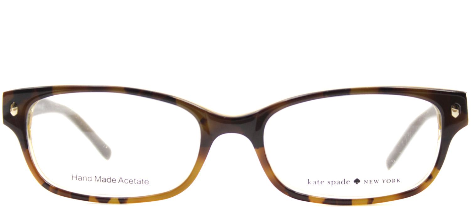 Kate Spade KS Lucyann JMD Rectangle Plastic Tortoise/ Havana Eyeglasses with Demo Lens sold by Gaffos