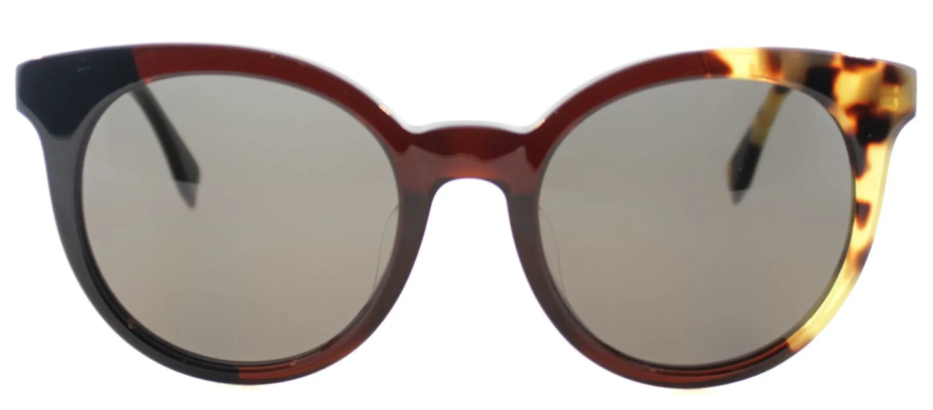 Fendi FF 0064 MXU Cat-Eye Plastic Brown Sunglasses with Grey Lens sold by Gaffos