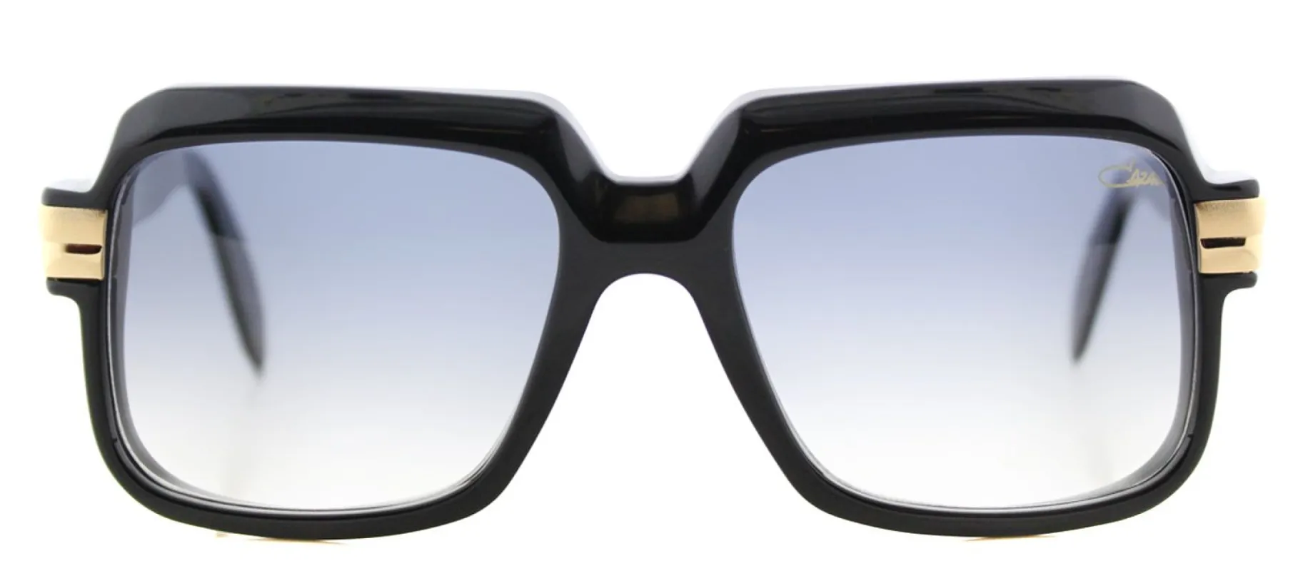Cazal 607 Square Plastic Black Sunglasses with Grey Gradient Lens sold by Gaffos