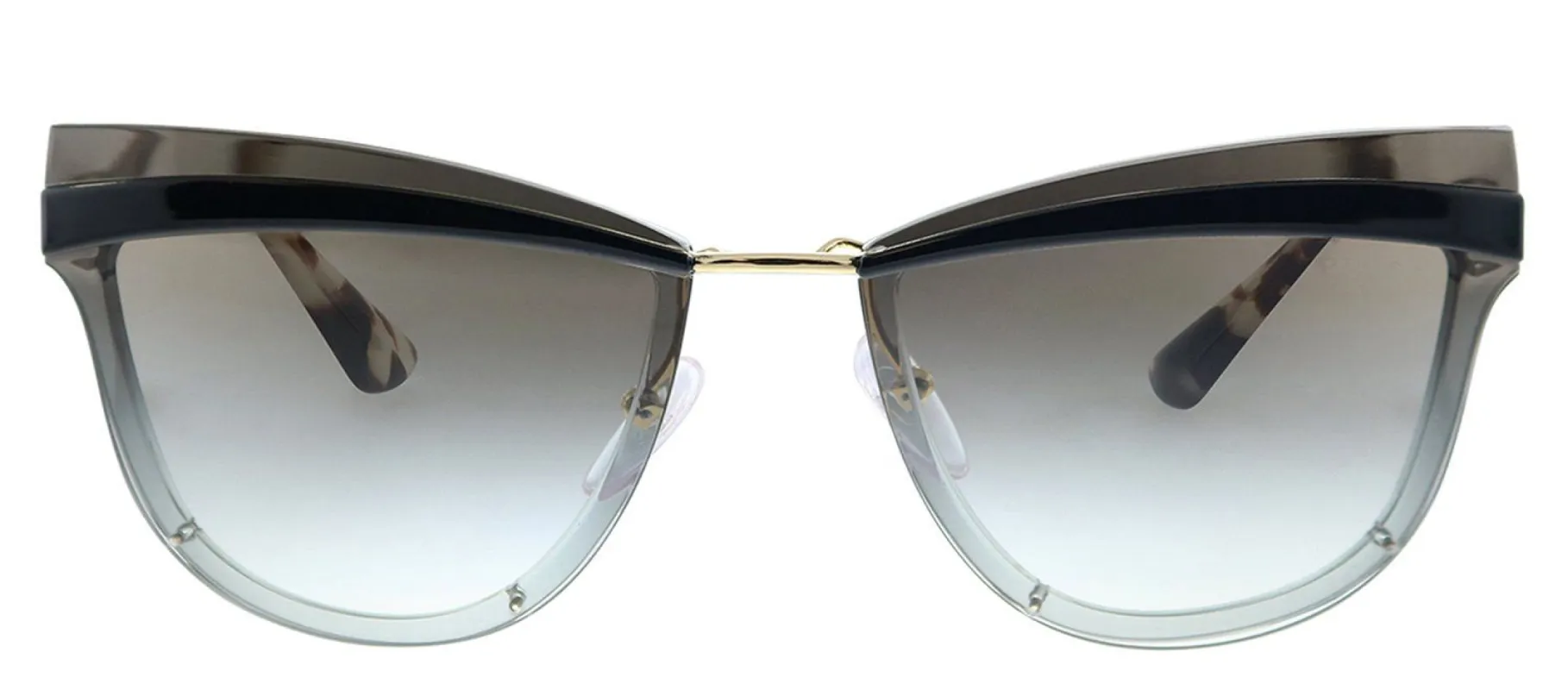 Prada PR 12US KUI0A7 Cat-Eye Plastic Grey Sunglasses with Grey Gradient Lens sold by Gaffos