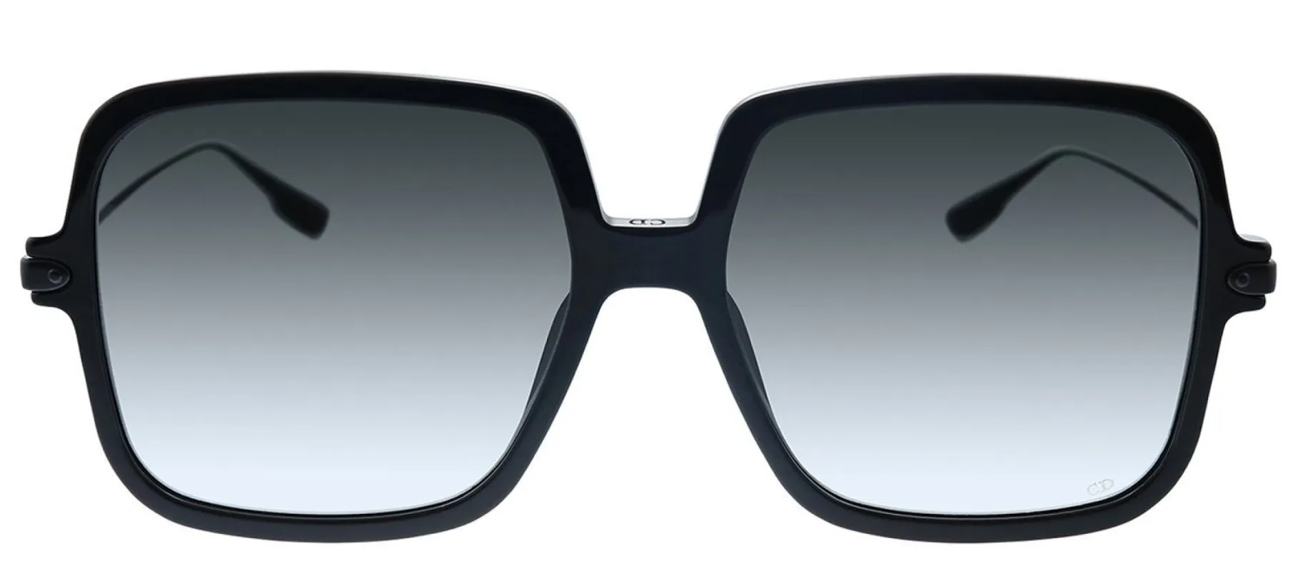 Dior CD DIORINK1 807 Square Plastic Black Sunglasses with Grey Gradient Lens sold by Gaffos