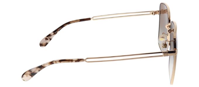Givenchy GV 7148/F/S DDB Square Metal Gold Sunglasses with Brown Gradient Lens sold by Gaffos