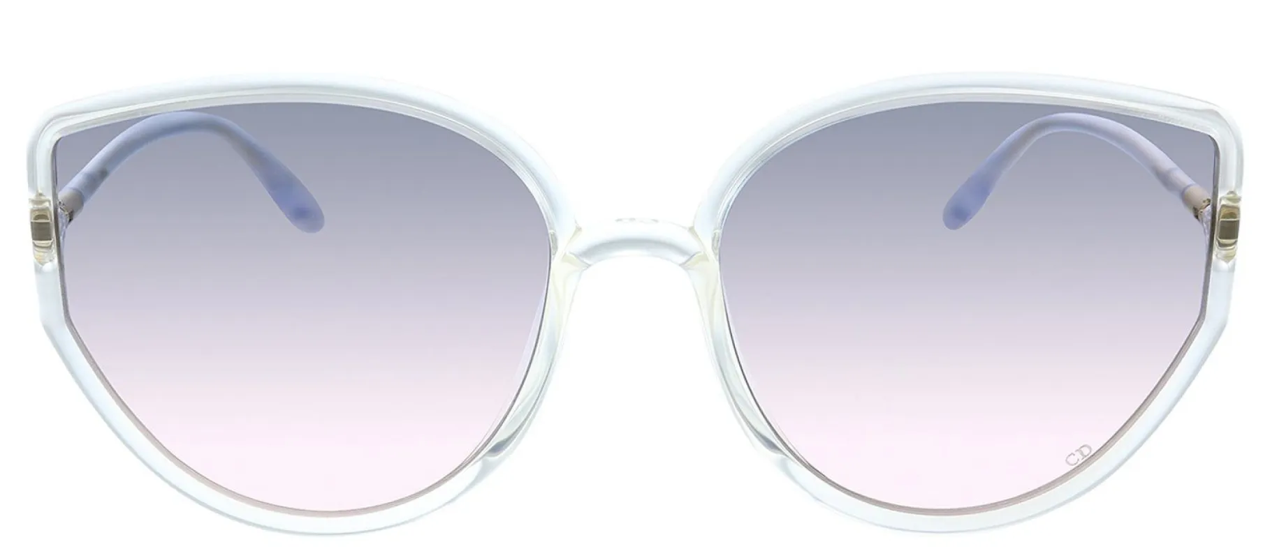 Dior CD SOSTELLAIRE4 900 Cat-Eye Plastic Clear Sunglasses with Pink Gradient Lens sold by Gaffos