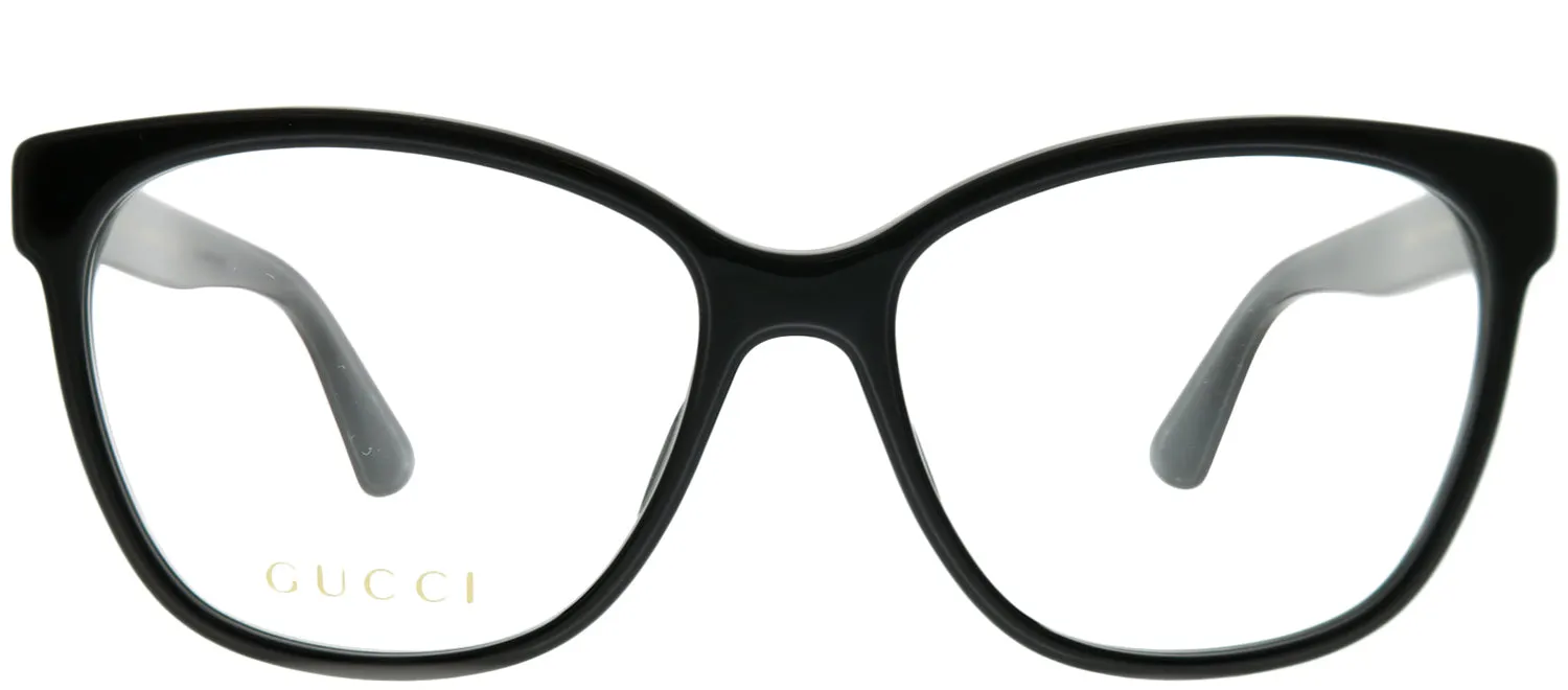 Gucci GG 0421O 001 Square Acetate Black Eyeglasses with Demo Lens sold by Gaffos