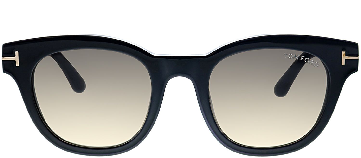 Tom Ford TF 616 01C Cat-Eye Plastic Black Sunglasses with Grey Gradient Lens sold by Gaffos