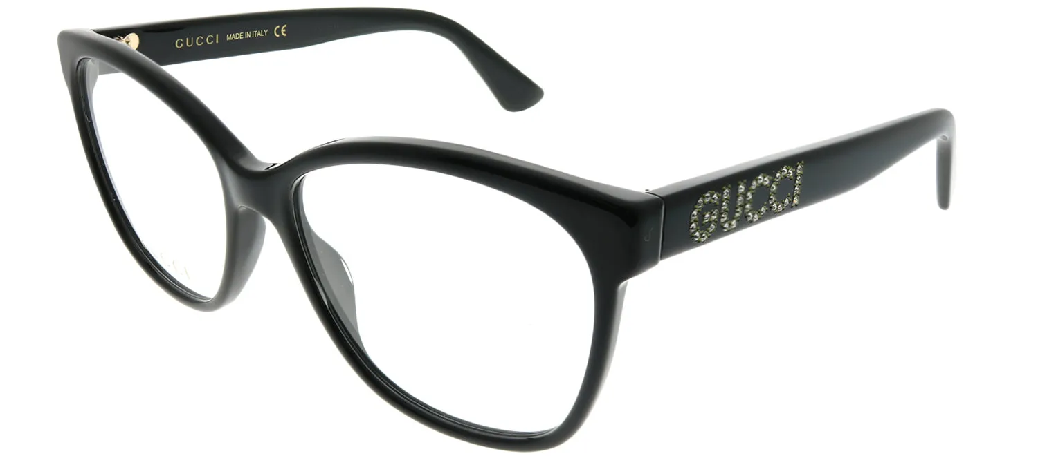 Gucci GG 0421O 001 Square Acetate Black Eyeglasses with Demo Lens sold by Gaffos product image thumbnail 2