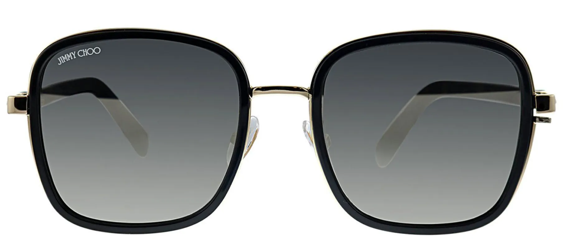 Jimmy Choo JC ELVA/S 2M2 T4 Square Plastic Gold Sunglasses with Silver Mirror Lens sold by Gaffos