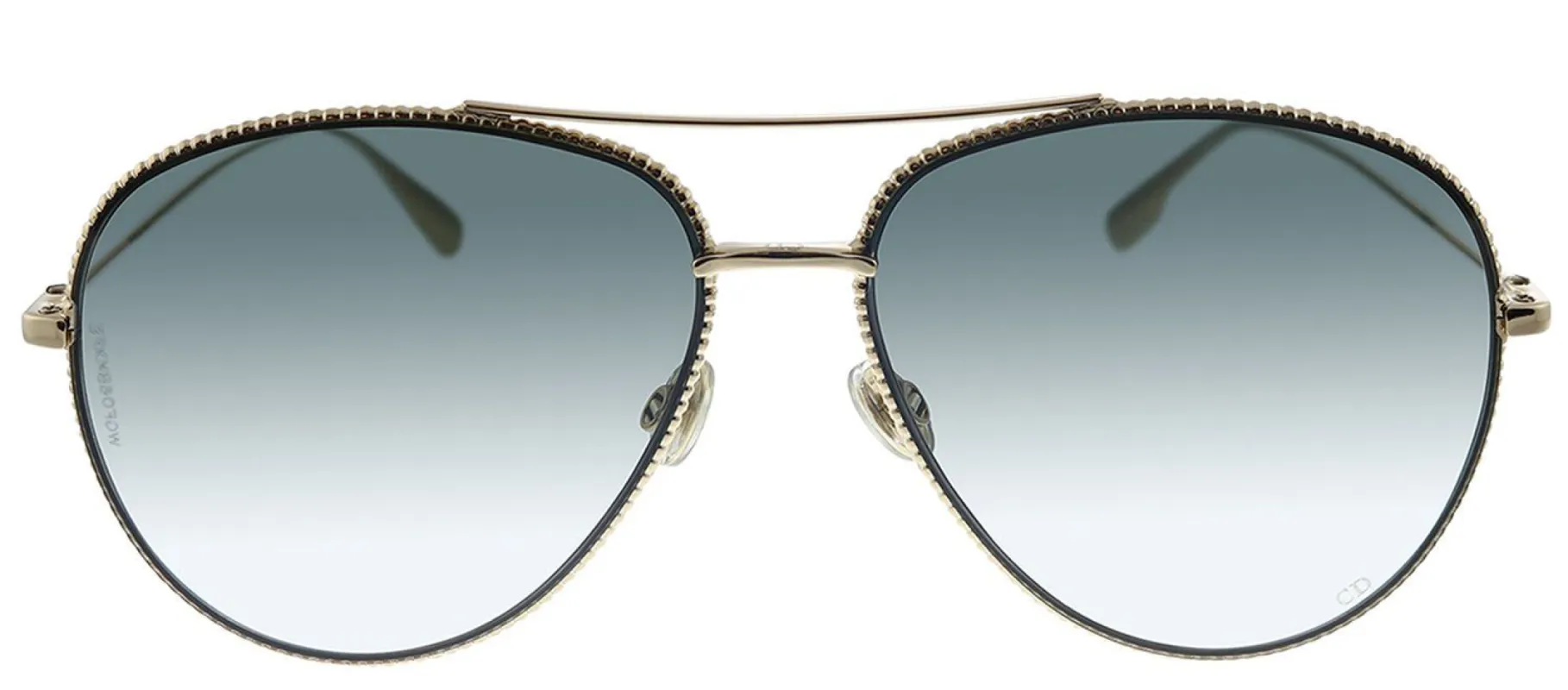 Dior CD DIORSOCIETY3 J5G Aviator Metal Gold Sunglasses with Grey Gradient Lens sold by Gaffos