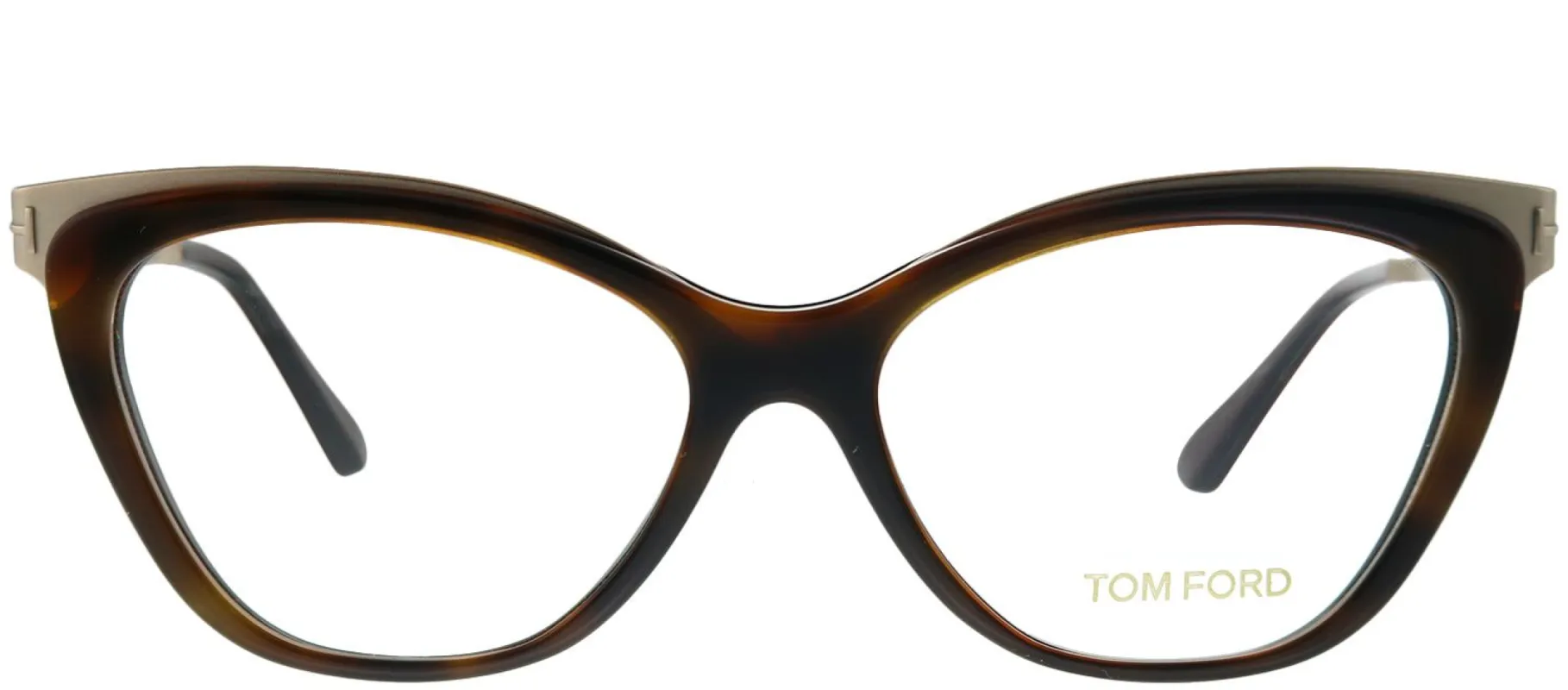 Tom Ford FT 5374 052 Cat-Eye Metal Tortoise/ Havana Eyeglasses with Demo Lens sold by Gaffos