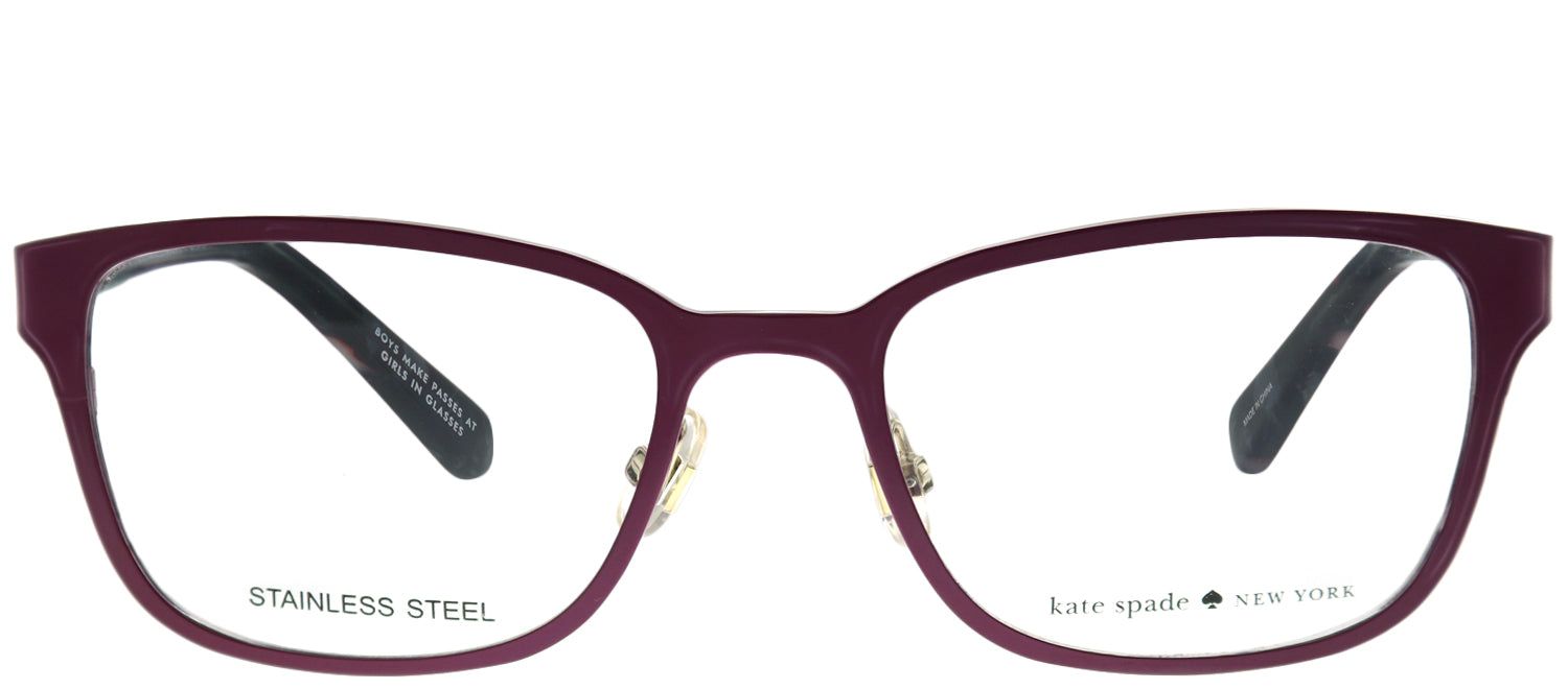 Kate Spade KS Ninette JCQ Square Metal Pink Eyeglasses with Demo Lens sold by Gaffos