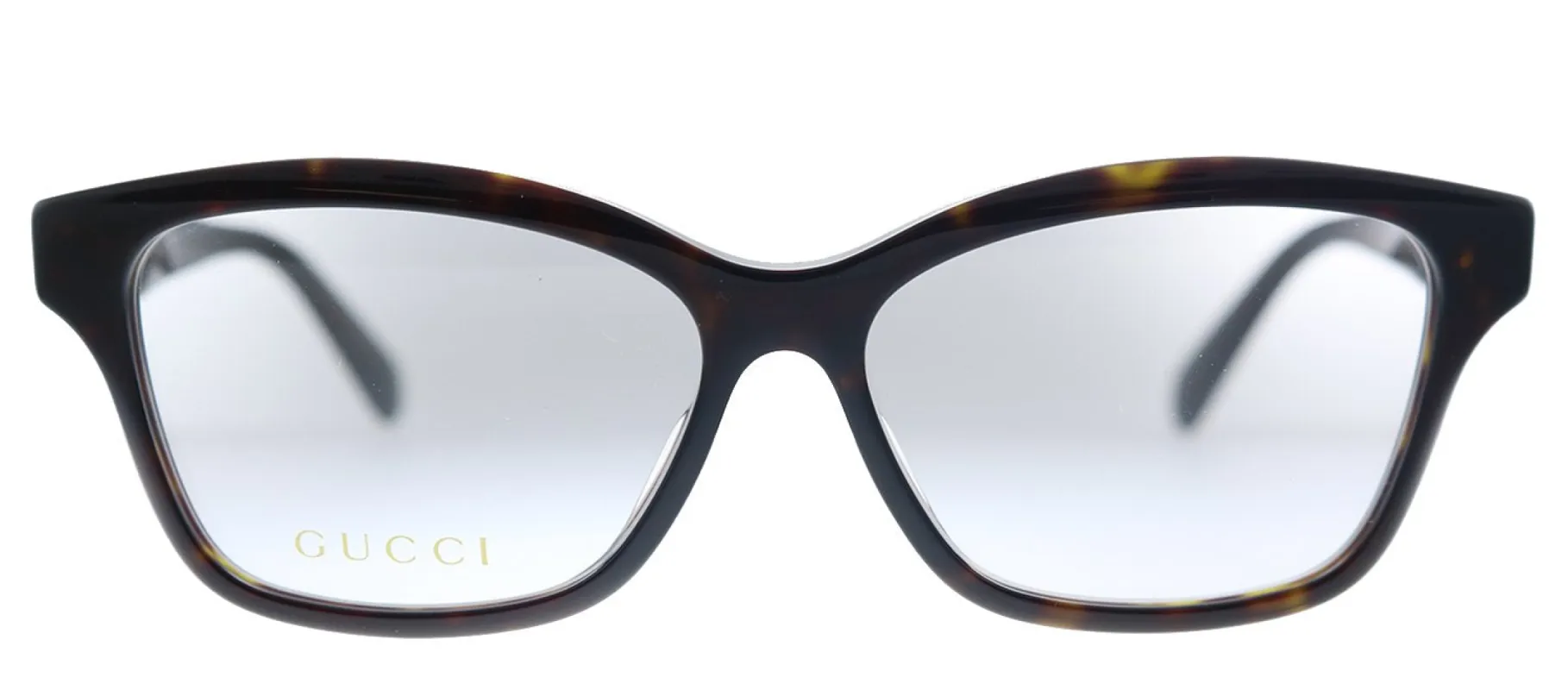 Gucci GG 0801OA 002 Rectangle Acetate Havana Eyeglasses with Demo Lens sold by Gaffos