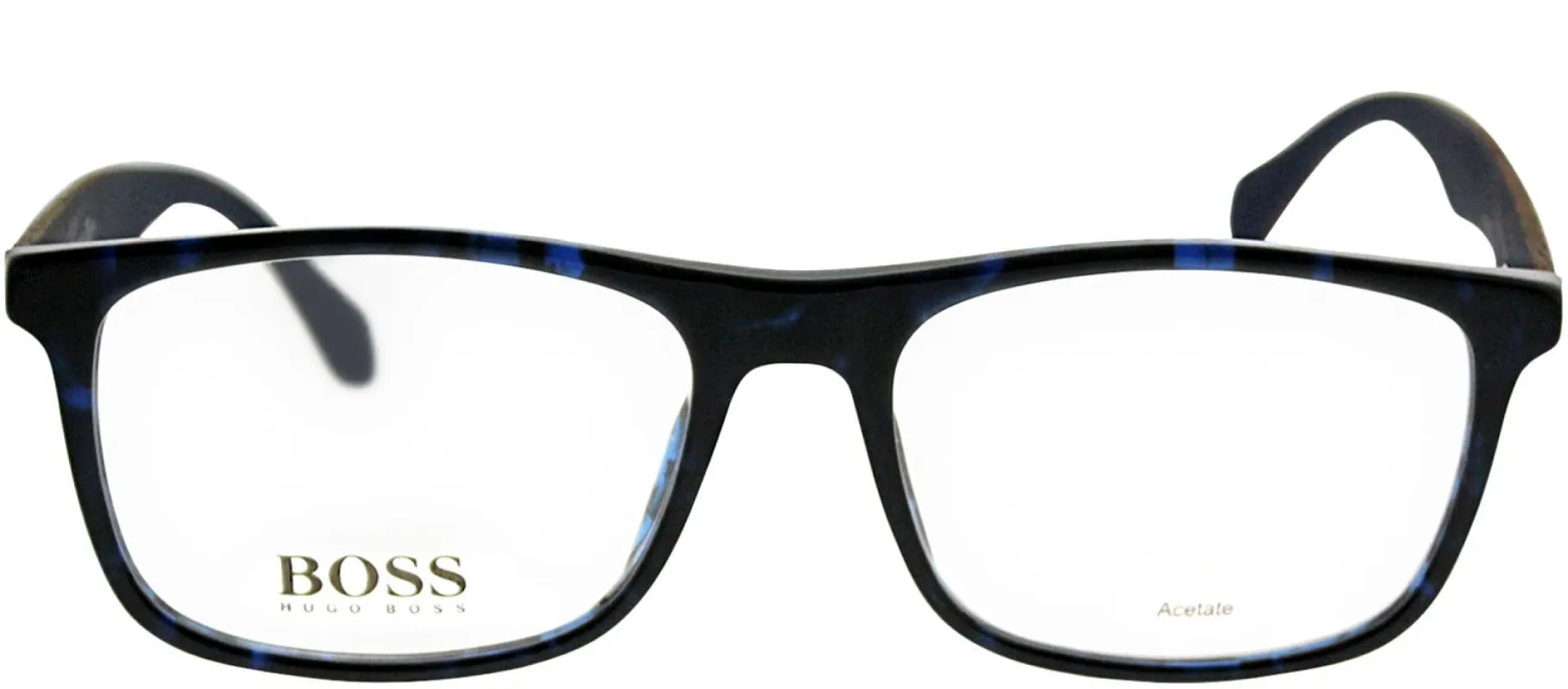 Hugo Boss BOSS 0779 RAK Rectangle Plastic Blue Eyeglasses with Demo Lens made by Gaffos
