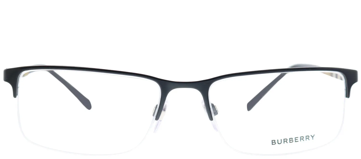 Burberry BE 1282 1001 Semi-Rimless Metal Burgundy/ Red Eyeglasses with Demo Lens sold by Gaffos