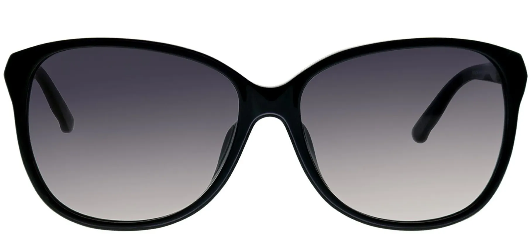 Swarovski SK 0083 01B Rectangle Plastic Black Sunglasses with Grey Gradient Lens made by Gaffos
