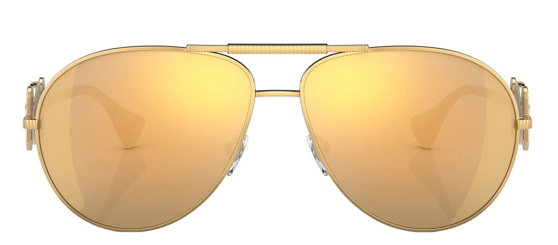 Versace VE 2249 10027P Aviator Metal Gold Sunglasses with Brown Mirror Lens sold by Gaffos