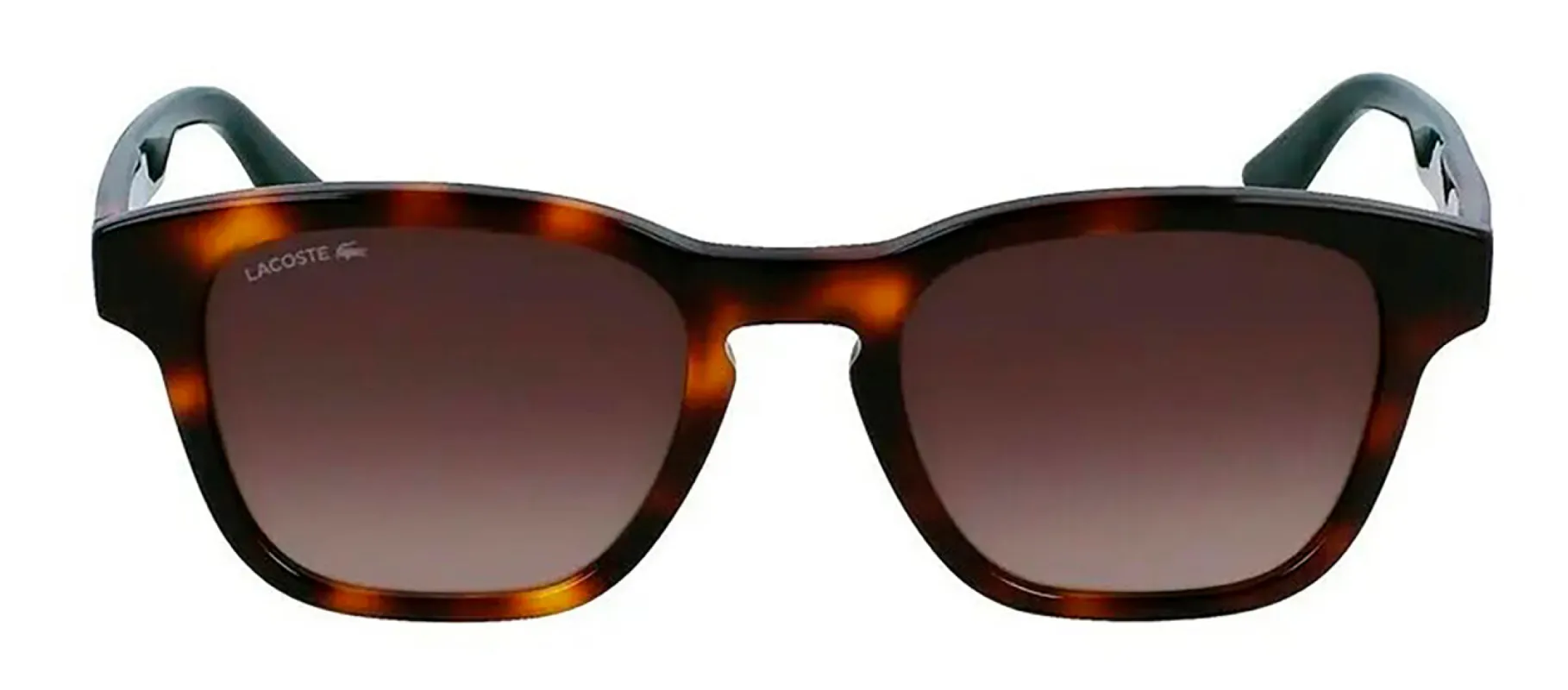 Lacoste LA 986S 240 Square Plastic Tortoise Sunglasses with Brown Gradient Lens made by Lacoste