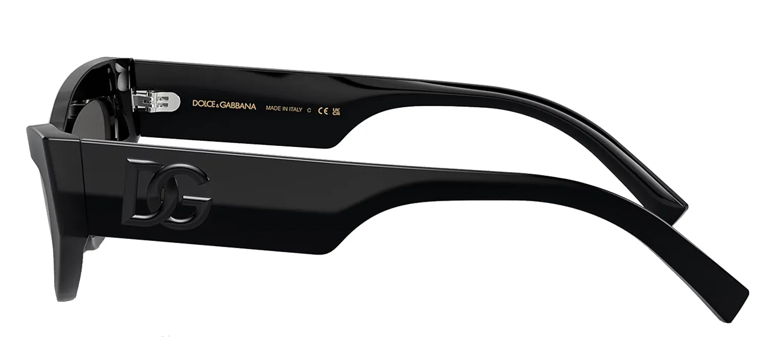 Dolce & Gabbana DG 4450 501/87 Cat-Eye Plastic Black Sunglasses with Grey Lens sold by Gaffos product image thumbnail 3