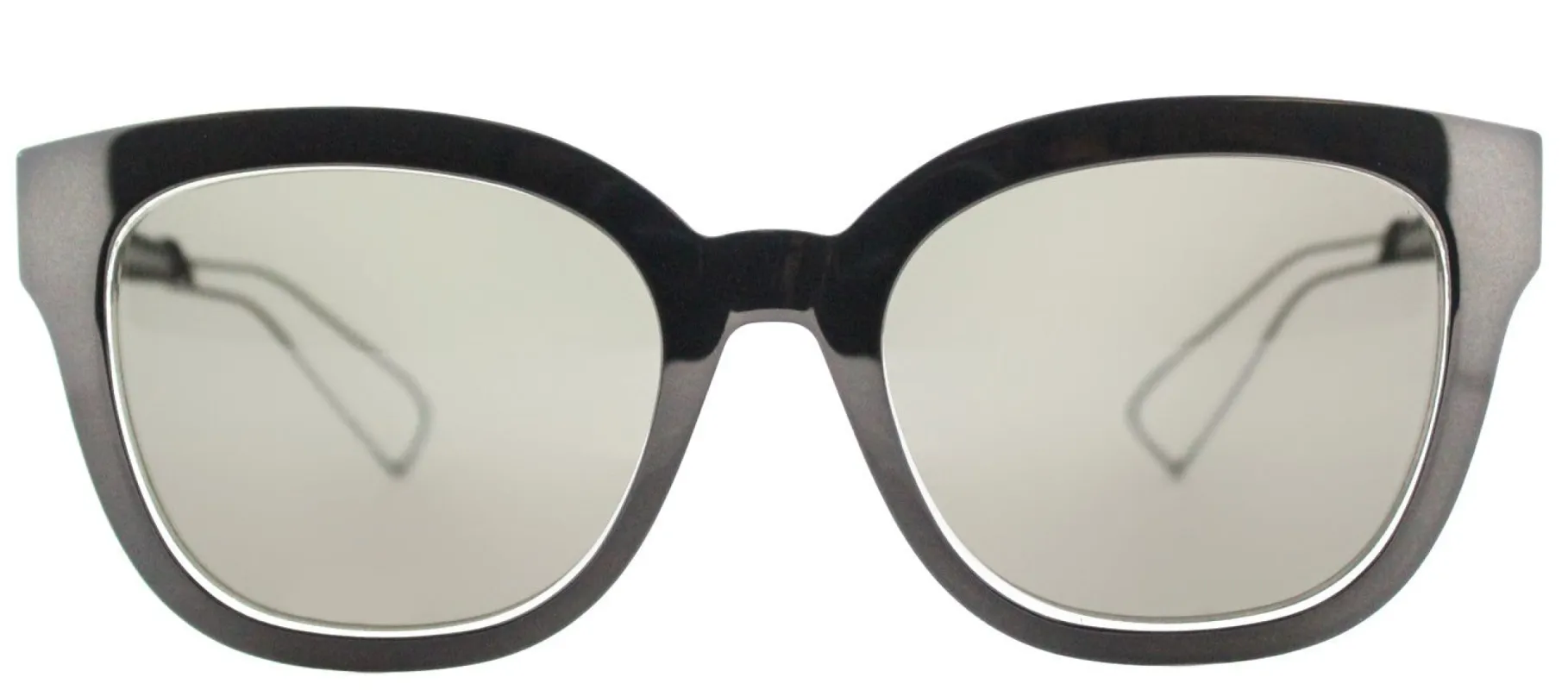 Dior CD Diorama1 TGT EJ Square Metal Grey Sunglasses with Brown Lens sold by Gaffos