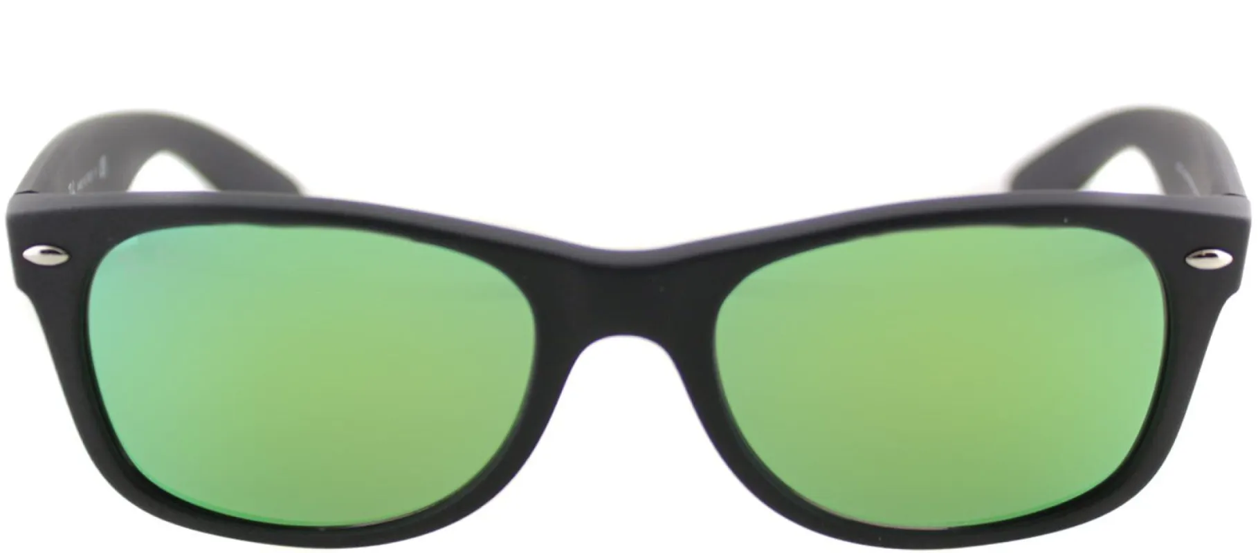 Ray-Ban RB 2132 622/19 Wayfarer Plastic Black Sunglasses with Green Mirror Lens sold by Gaffos