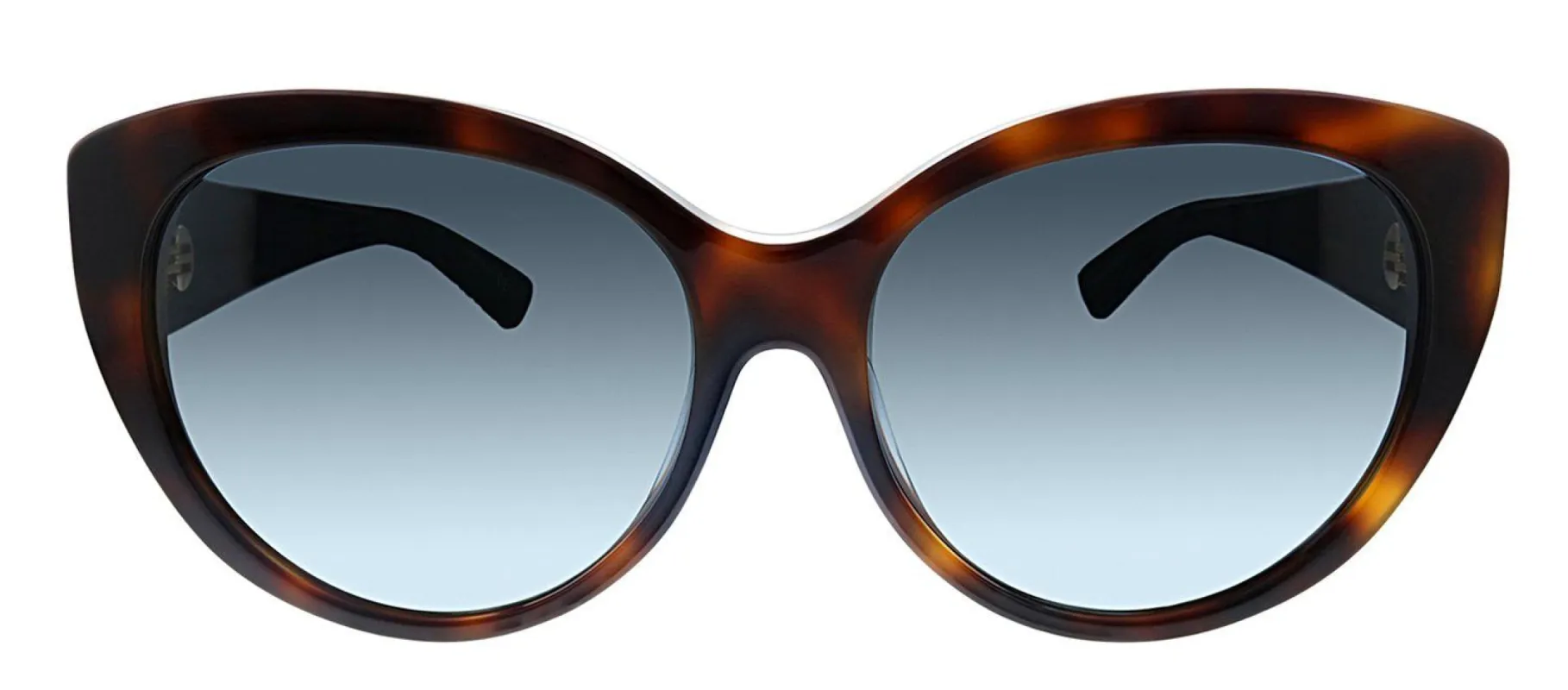 Dior CD Diorlady1RF GRS Cat-Eye Plastic Havana Sunglasses with Grey Gradient Lens sold by Gaffos