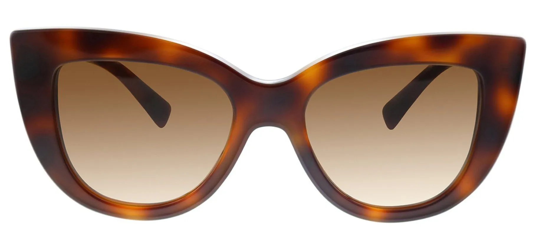 Valentino VA 4025 501113 Cat-Eye Plastic Havana Sunglasses with Brown Gradient Lens sold by Gaffos