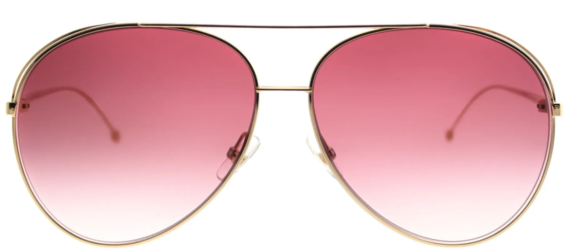 Fendi FF 0286 000 3X Aviator Metal Gold Sunglasses with Pink Gradient Lens sold by Gaffos